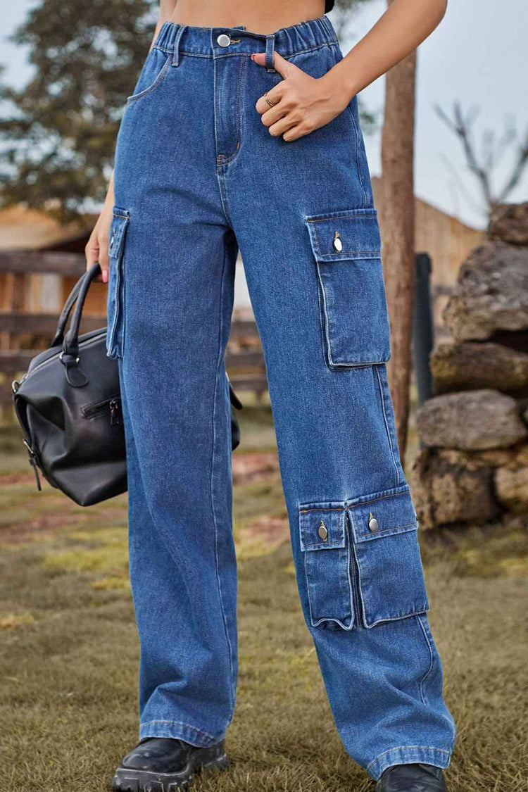 Loose Fit Long Jeans with Pockets for Ultimate Comfort and Style