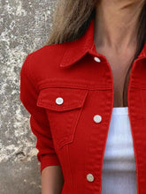 Button Front Denim Jacket for Effortless Style and Comfort