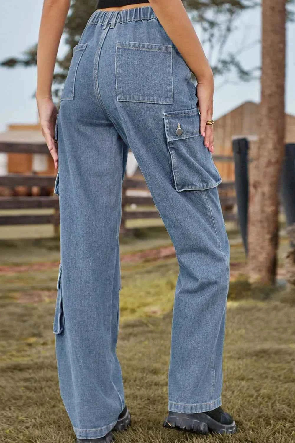 Loose Fit Long Jeans with Pockets for Ultimate Comfort and Style