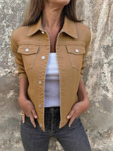 Button Front Denim Jacket for Effortless Style and Comfort