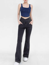 Wide Waistband Bootcut Jeans with Pockets – Comfort and Style Combined