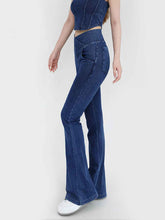 Wide Waistband Bootcut Jeans with Pockets – Comfort and Style Combined