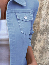 Button Front Denim Jacket for Effortless Style and Comfort