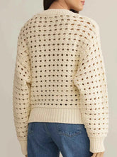 Openwork Zip-Up Cardigan for Stylish Comfort and Versatility