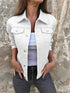 Button Front Denim Jacket for Effortless Style and Comfort