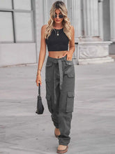 High-Waisted Cargo Jeans with Multi-Pocket Design for Ultimate Style and Comfort