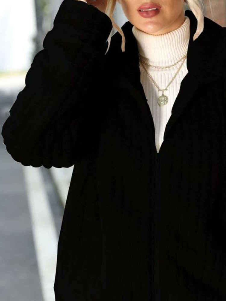 Zip-Up Collared Jacket for Ultimate Style and Versatile Comfort