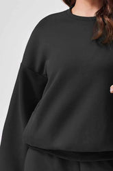 Round Neck Sweatshirt and Shorts Set for Ultimate Comfort and Style