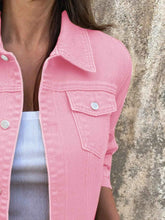 Button Front Denim Jacket for Effortless Style and Comfort