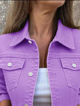 Button Front Denim Jacket for Effortless Style and Comfort