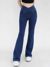Wide Waistband Bootcut Jeans with Pockets – Comfort and Style Combined