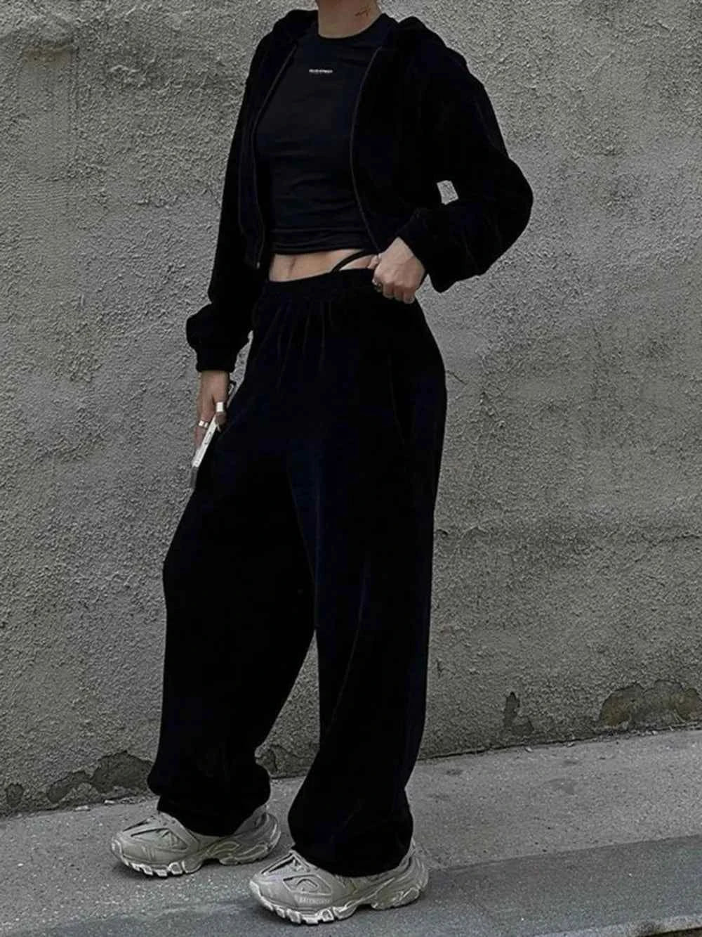 Zip Up Hoodie and Pants Set for Ultimate Comfort and Style