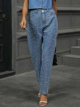 Pearl Straight Jeans with Pockets and Detail