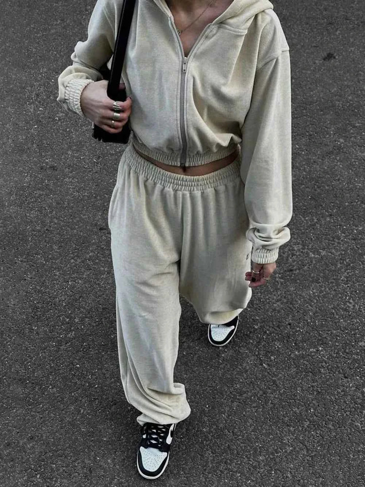 Zip Up Hoodie and Pants Set for Ultimate Comfort and Style