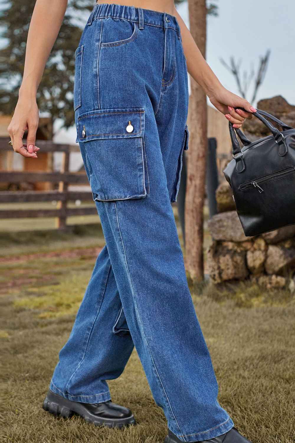 Loose Fit Long Jeans with Pockets for Ultimate Comfort and Style